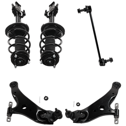 TrueDrive 6-Piece Kit Fully Loaded Struts with Control Arms, and Sway Bar Links, Front Wheel Drive