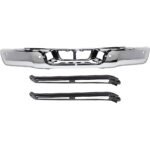 Replacement 3-Piece Kit, Step Bumper, Chrome, Face Bar and Pads, Without mounting bracket(s), Includes (2) Bumper Bracket and (1) Step Bumper