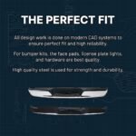 Replacement 3-Piece Kit, Step Bumper, Chrome, Face Bar and Pads, Without mounting bracket(s), Includes (2) Bumper Bracket and (1) Step Bumper - Image 12