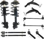 TrueDrive 10-Piece Kit Front, Driver and Passenger Side, Lower Control Arm Kit, Includes (2) Control Arm, (2) Loaded Strut, (2) Sway Bar Link, and (4) Tie Rod End