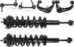 TrueDrive 6-Piece Kit Front, Driver and Passenger Side, Upper Control Arm with Loaded Struts and Sway Bar Links, Extended/Standard Cab Pickup, Four Wheel Drive