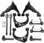 TrueDrive 10-Piece Kit Front, Driver and Passenger Side, Upper and Lower Control Arm Kit, Includes (4) Control Arm, (2) Sway Bar Link, and (4) Tie Rod End