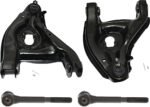 TrueDrive 4-Piece Kit Front, Driver and Passenger Side, Lower Control Arm Kit, Includes (2) Control Arm and (2) Tie Rod End