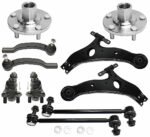 TrueDrive 10-Piece Kit Front, Driver and Passenger Side, Lower Control Arm Kit, Includes (2) Ball Joint, (2) Control Arm, (2) Sway Bar Link, (2) Tie Rod End, and (2) Wheel Hub