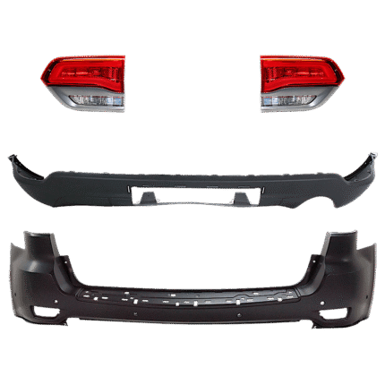 Replacement 4-Piece Kit, Driver and Passenger Side, Inner Halogen Tail Light, With bulb(s), Mounts on Liftgate, OE Replacement, CAPA Certified, Includes (2) Bumper Cover and (2) Tail Light