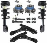 TrueDrive 10-Piece Kit Front, Driver and Passenger Side, Lower Control Arm Kit, Includes (2) Control Arm, (2) Loaded Strut, (2) Sway Bar Link, (2) Tie Rod End, and (2) Wheel Hub