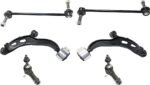 TrueDrive 6-Piece Kit Front, Driver and Passenger Side, Lower Control Arm, includes Sway Bar Links and Tie Rod Ends
