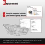 Replacement 9-Piece Kit Driver and Passenger Side Halogen Headlight, With bulb(s), OE Replacement, Includes (2) Bumper Cover, (2) Bumper Bracket, (1) Bumper Reinforcement, (2) Fog Light and (2) Headlight - Image 16