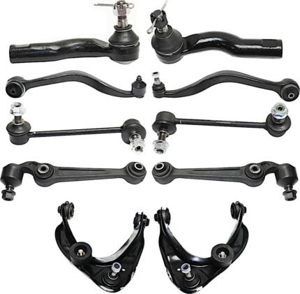 TrueDrive 10-Piece Kit Front, Driver and Passenger Side, Upper and Lower, Frontward and Rearward Control Arm, Includes nut(s), includes Sway Bar Links and Tie Rod Ends