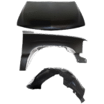 Replacement 3-Piece Kit Factory Style Hood, Steel, Primed, Includes (1) Fender, (1) Fender Liner, and (1) Hood