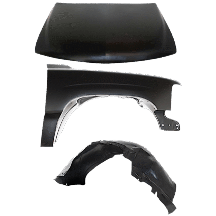 Replacement 3-Piece Kit Factory Style Hood, Steel, Primed, Includes (1) Fender, (1) Fender Liner, and (1) Hood