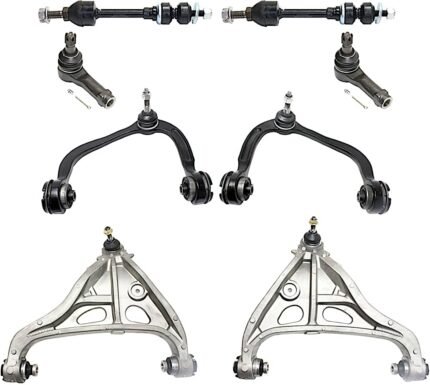 TrueDrive 8-Piece Kit Front, Driver and Passenger Side Control Arm with Sway Bar Links and Tie Rod Ends, Four Wheel Drive (Limited Submodel - All Wheel Drive)