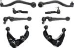 TrueDrive 8-Piece Kit Front, Driver and Passenger Side, Upper and Lower, Frontward and Rearward Control Arm, All Wheel Drive/Front Wheel Drive, includes Tie Rod Ends