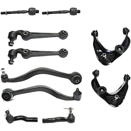 TrueDrive 10-Piece Kit Front, Driver and Passenger Side, Upper and Lower, Frontward and Rearward Control Arm, includes Tie Rod Ends