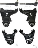TrueDrive 6-Piece Kit Front, Driver and Passenger Side Control Arm, includes Tie Rod Ends