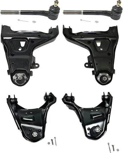 TrueDrive 6-Piece Kit Front, Driver and Passenger Side Control Arm, includes Tie Rod Ends