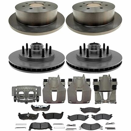 Raybestos KIT-210516-785 Front and Rear Brake Disc and Caliper Kit, RWD, R-Line Series
