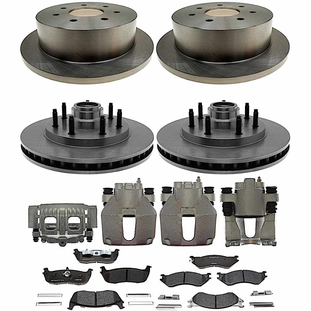 kit-210516-785_1.jpg Raybestos KIT-210516-785 Front and Rear Brake Disc and Caliper Kit, RWD, R-Line Series - Image 1