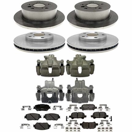 Raybestos KIT-210516-841 Front and Rear Brake Disc and Caliper Kit, FWD, R-Line Series