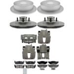 Raybestos KIT-210516-868 Front and Rear Brake Disc and Caliper Kit, RWD, Element3 Series