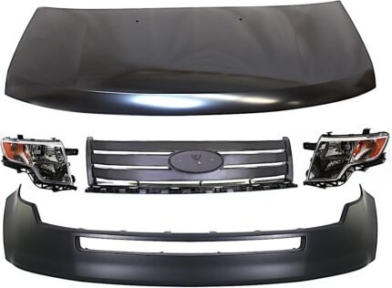 Replacement 5-Piece Kit, Grille Chrome, Sport Utility, Includes (1) Bumper Cover, (1) Grille, (2) Headlight, and (1) Hood