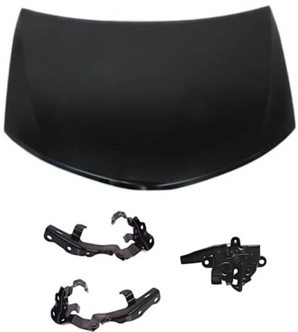 Replacement 4-Piece Kit Factory Style Hood, Latch Assembly, Type 2, For Models Without Alarm System, Steel, Primed, Includes (1) Hood, (2) Hood Hinge, and (1) Hood Latch