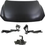 Replacement 4-Piece Kit Factory Style Hood, Steel, Primed, Includes (1) Hood, (2) Hood Hinge, and (1) Hood Latch