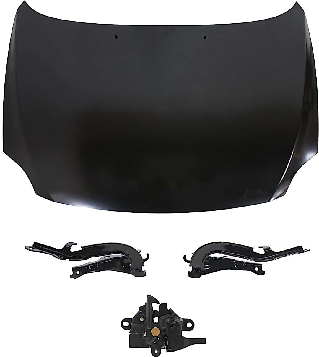 kit-62015-31_1.jpg Replacement 4-Piece Kit Factory Style Hood, Steel, Primed, Includes (1) Hood, (2) Hood Hinge, and (1) Hood Latch - Image 1