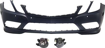 Replacement 3-Piece Kit, Front Primed Bumper Cover, Includes (1) Bumper Cover and (2) Fog Light