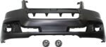 Replacement 3-Piece Kit Front Primed Bumper Cover, Includes (1) Bumper Cover and (2) Fog Light