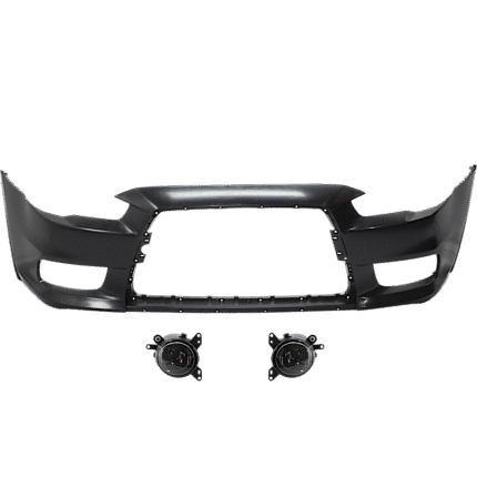 Replacement 3-Piece Kit Front Primed Bumper Cover, Includes (1) Bumper Cover and (2) Fog Light