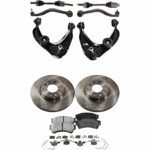 JC Whitney 10-Piece Kit Front Axle Assembly with Brake Discs, Brake Pad Sets, and Control Arms, Automatic Transmission