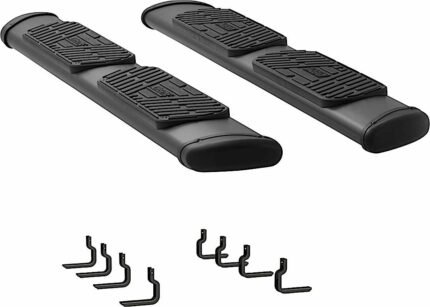 Luverne 277078-401113 Running Boards, Powdercoated Textured Black, Stainless Steel, 2-Door/4-Door, Extended Cab Pickup, Regal 7 in. Series