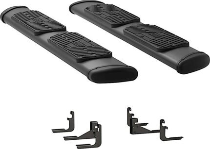 Luverne 277078-401523 Running Boards, Powdercoated Textured Black, Stainless Steel, Extended Cab Pickup, Regal 7 in. Series