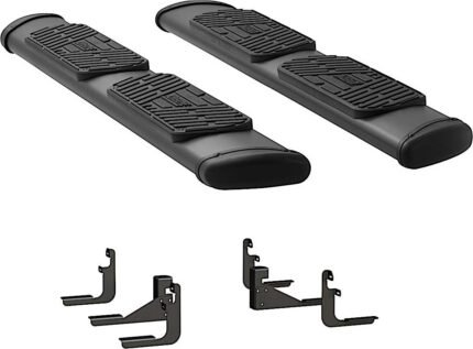 Luverne 277088-401523 Running Boards, Powdercoated Textured Black, Stainless Steel, Crew Cab Pickup/Crew Cab Pickup, Regal 7 in. Series