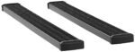 Luverne 415078-401445 7 in. Grip Step Series Running Boards, Powdercoated Textured Black Non-Powered Aluminum Set of 2