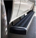 Luverne 415078-401445 7 in. Grip Step Series Running Boards, Powdercoated Textured Black Non-Powered Aluminum Set of 2 - Image 4