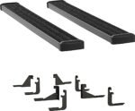 Luverne 415088-401747 Running Boards, Powdercoated Textured Black, Aluminum, 97.6 in. Bed, Standard Cab Pickup, 7 in. Grip Step Series