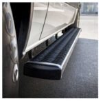 Luverne 415098-401232 7 in. Grip Step Series Running Boards, Powdercoated Textured Black Non-Powered Aluminum Set of 2 - Image 4