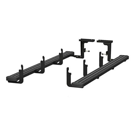 Luverne 415098-401733 Running Boards, Powdercoated Textured Black, Aluminum, Extended Cab Pickup/Standard Cab Pickup, 81.9/98.1 in. Bed, Grip Step Series