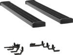 Luverne 415102-400938 Running Boards, Powdercoated Textured Black, Aluminum, 76.3 in. Bed, Crew Cab Pickup, 7 in. Grip Step Series