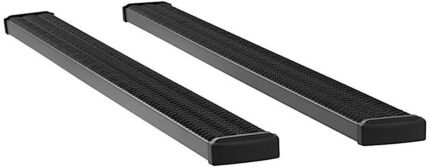 Luverne 415102-401448 Running Boards, Powdercoated Textured Black, Aluminum, 69.9/79.4 in. Bed, Crew Cab Pickup, 7 in. Grip Step Series
