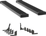 Luverne 415114-400757 Running Boards, Powdercoated Textured Black, Aluminum, 97.6 in. Bed, Crew Cab Pickup, 7 in. Grip Step Series