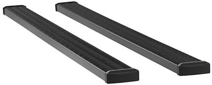 Luverne 415114-401448 Running Boards, Powdercoated Textured Black, Aluminum, 79.4 in. Bed, Crew Cab Pickup, 7 in. Grip Step Series