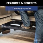 Luverne 415114-401449 Running Boards, Powdercoated Textured Black, Aluminum, Crew Cab Pickup/Extended Cab Pickup, 82.2/98.2 in. Bed, 7 in. Grip Step Series - Image 6