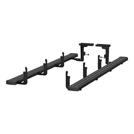 Luverne 415114-401733 Running Boards, Powdercoated Textured Black, Aluminum, Crew Cab Pickup/Extended Cab Pickup, 81.9/98.1 in. Bed, Grip Step Series