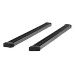 Luverne 416088-4055121 5 in. SlimGrip Series Running Boards, Powdercoated Textured Black Non-Powered Aluminum Set of 2