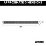 Luverne 416088-4055121 5 in. SlimGrip Series Running Boards, Powdercoated Textured Black Non-Powered Aluminum Set of 2 - Image 5