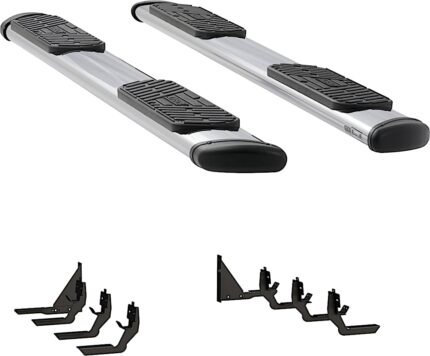 Luverne 477093-401338 Running Boards, Polished, Stainless Steel, 98.3 in. Bed, Standard Cab Pickup, Regal 7 in. Series