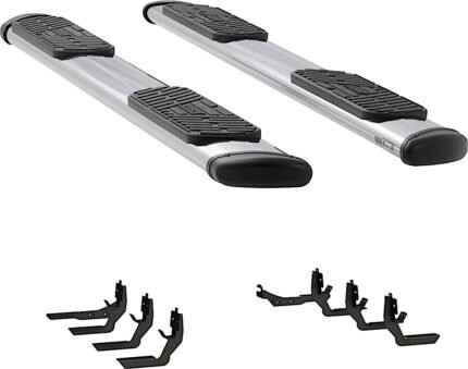 Luverne 477093-401438 Running Boards, Polished, Stainless Steel, 98.3 in. Bed, Standard Cab Pickup, Regal 7 in. Series